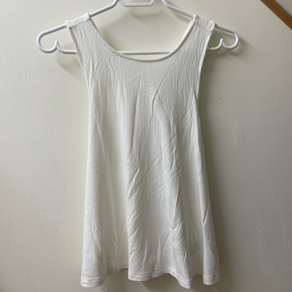 Old Navy White Criss Cross Back Top